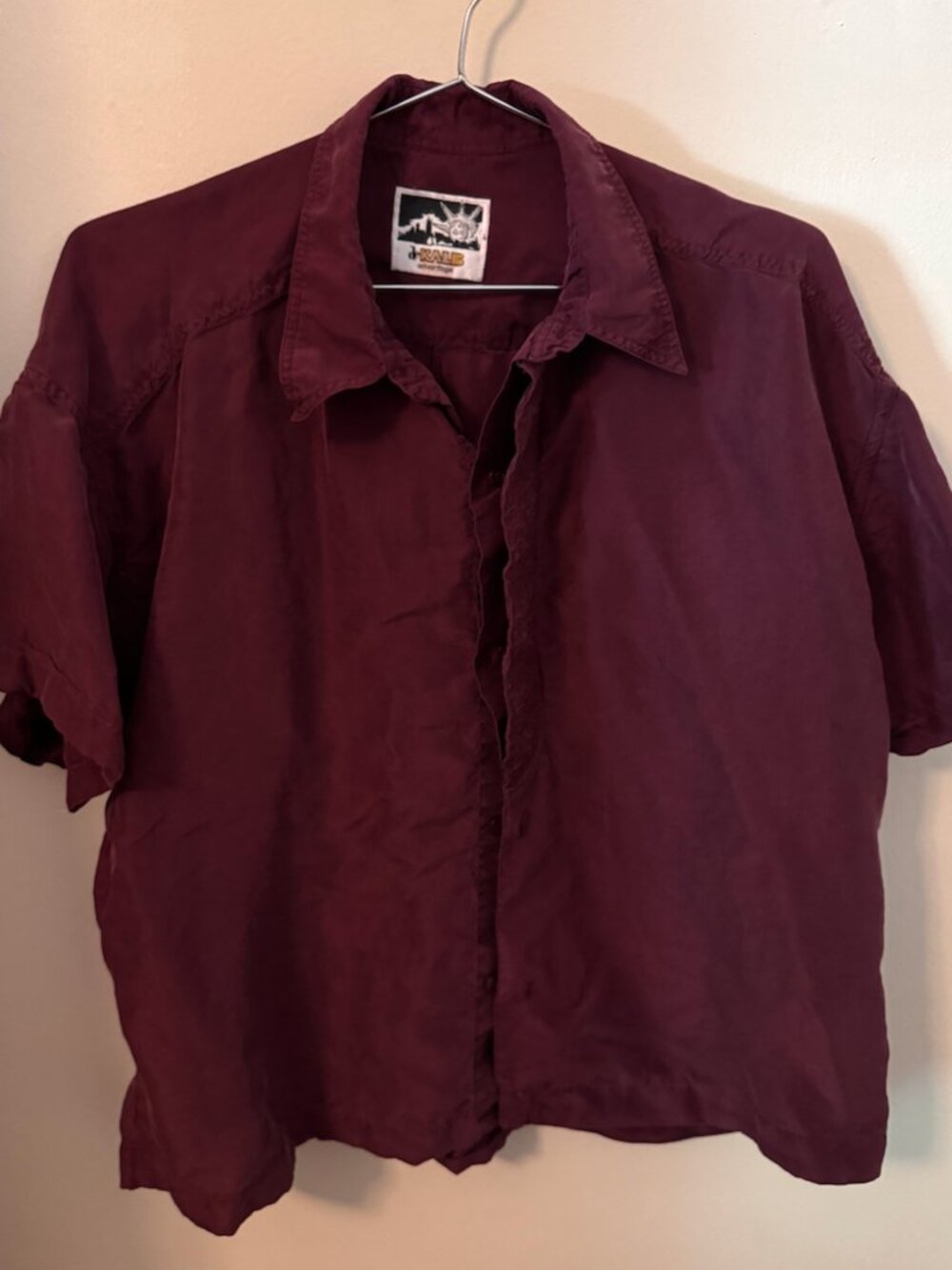 Suay Cropped Silk Unisex Buttondown Shirt